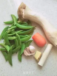 Make Porphylls, carrots, sweet beans step 0