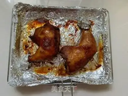 Make Roasted chicken leg with a piece of meat step 5