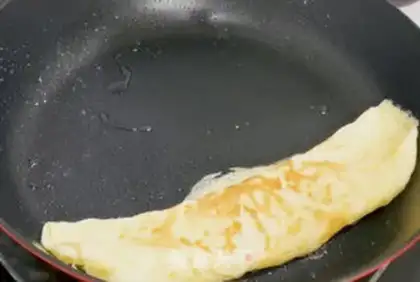 Make A thick egg burn step 3