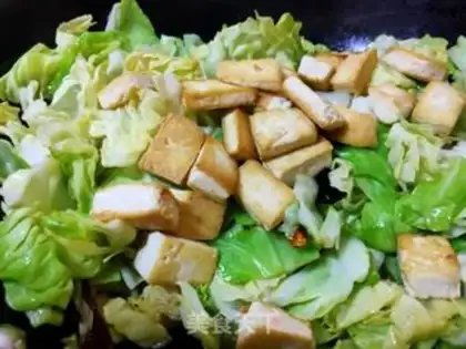 Make Meatloaf tofu and cabbage step 11