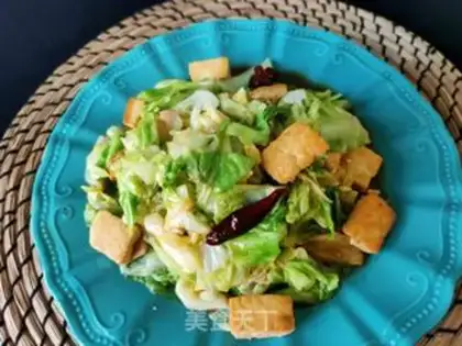 Make Meatloaf tofu and cabbage step 16