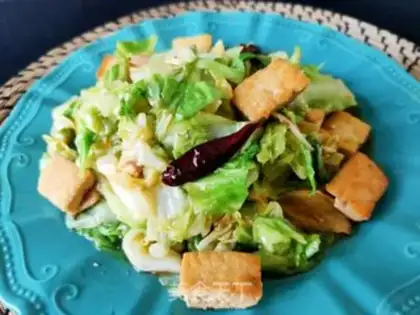 Make Meatloaf tofu and cabbage step 18