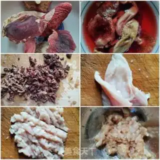 Make Red mushroom meat step 0