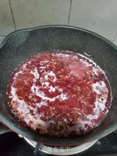 Make Red mushroom meat step 4