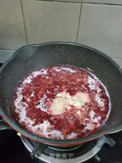 Make Red mushroom meat step 5