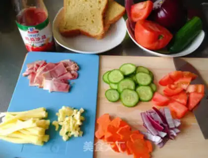 Make Toast pizza step 1