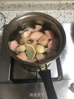 Make Peaches mousse cake step 1