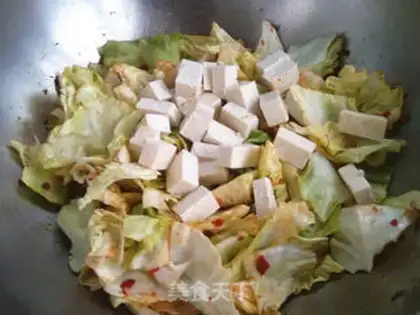 Make Round cabbage and tofu step 4