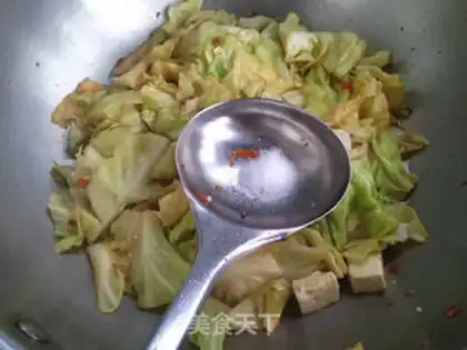 Make Round cabbage and tofu step 6