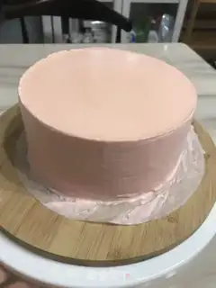 Make Peaches mousse cake step 41