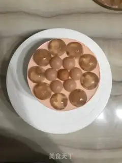 Make Peaches mousse cake step 44