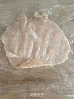 Make French blue ribbon chicken burrito step 2