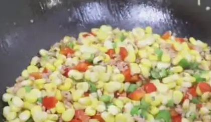 Make Meat and corn step 2