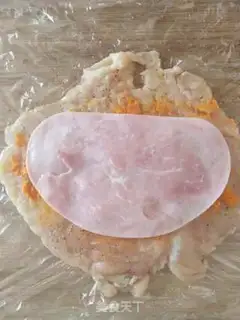 Make French blue ribbon chicken burrito step 3