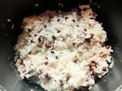 Make Red bean rice step 4