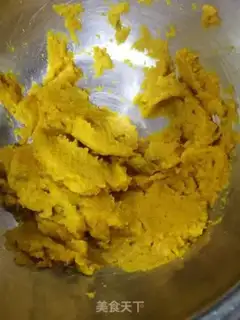Make Pumpkin sesame rice cake step 0