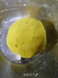 Make Pumpkin sesame rice cake step 3