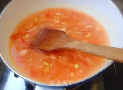Make Tomato egg oak soup step 4