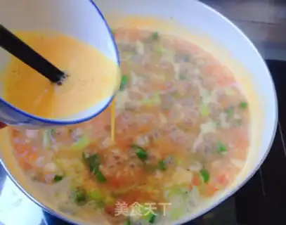 Make Tomato egg oak soup step 6