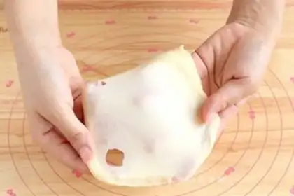 Make Butterflies on bread step 1