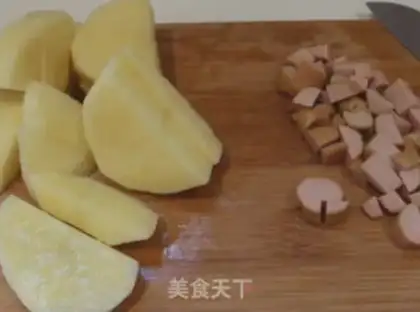 Make Sour milk salad step 1
