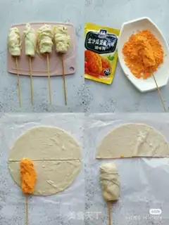 Make Salted eggs and radish dogs step 3