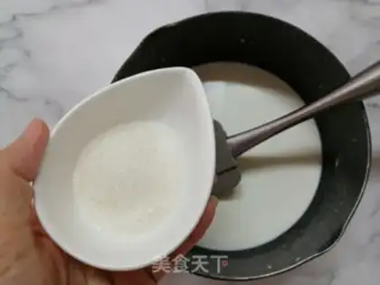 Make Air fried milk step 1