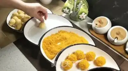 Make Red potato ball step 7