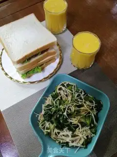 Make Lunch meat sandwich step 9