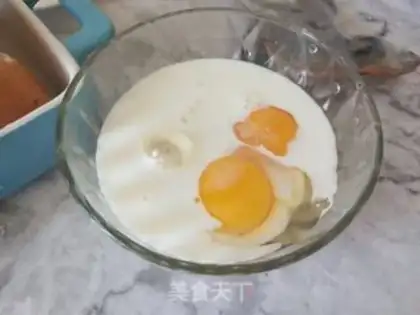Make Toast pudding step 1