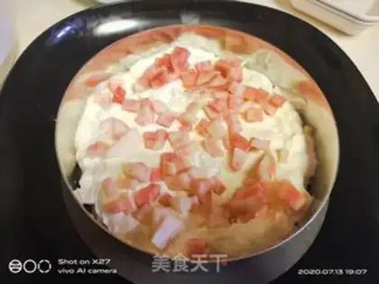 Make The peach mousse cake step 8