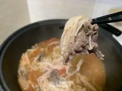 Make Sour soup, fat cow step 7