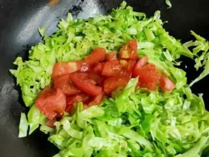 Make Tomato-covered noodles step 7