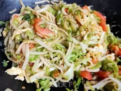 Make Tomato-covered noodles step 11