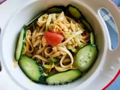 Make Tomato-covered noodles step 13