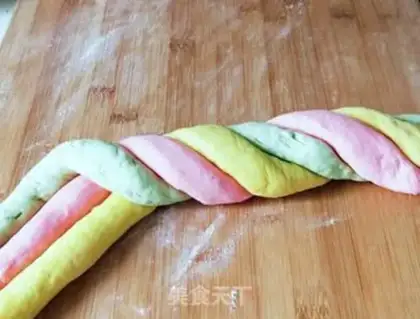 Make Rainbow bread step 9
