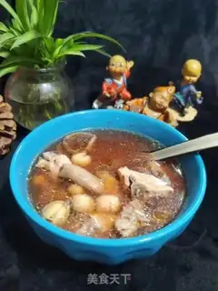 Make Chicken soup for red mushrooms step 5