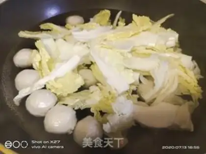 Make Fishballs with cabbage step 2
