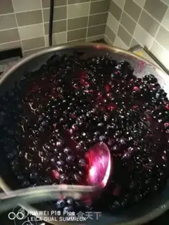 Make Homemade blueberry jam step 3