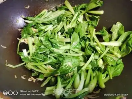 Make Shrimp and green step 5