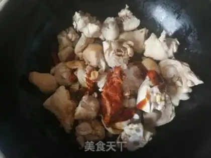 Make Apricot. Chicken leg step 7