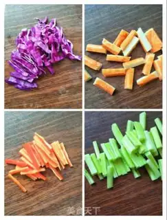 Make Crab rods, salad step 2
