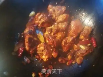 Make Xinjiang chicken step 7