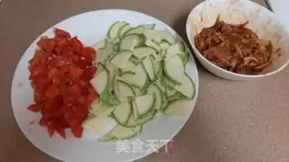 Make Soup sauce, fried meat step 4