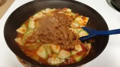 Make Soup sauce, fried meat step 9