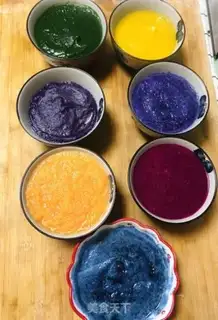 Make Seven-colour dumplings step 1