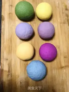 Make Seven-colour dumplings step 2