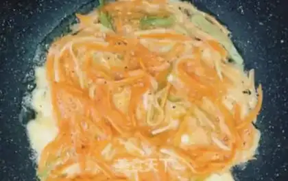 Make Three fried eggs step 2