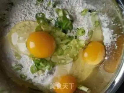 Make cucumber eggcake step 2