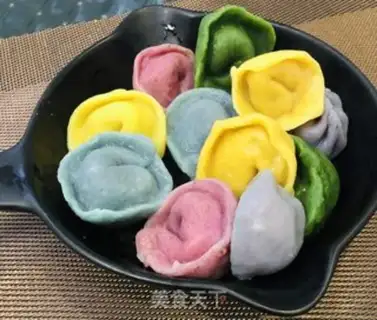 Make Seven-colour dumplings step 13